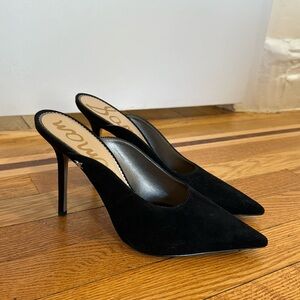 Sam Edelman black pointed mule pump. Size 9. Never worn.